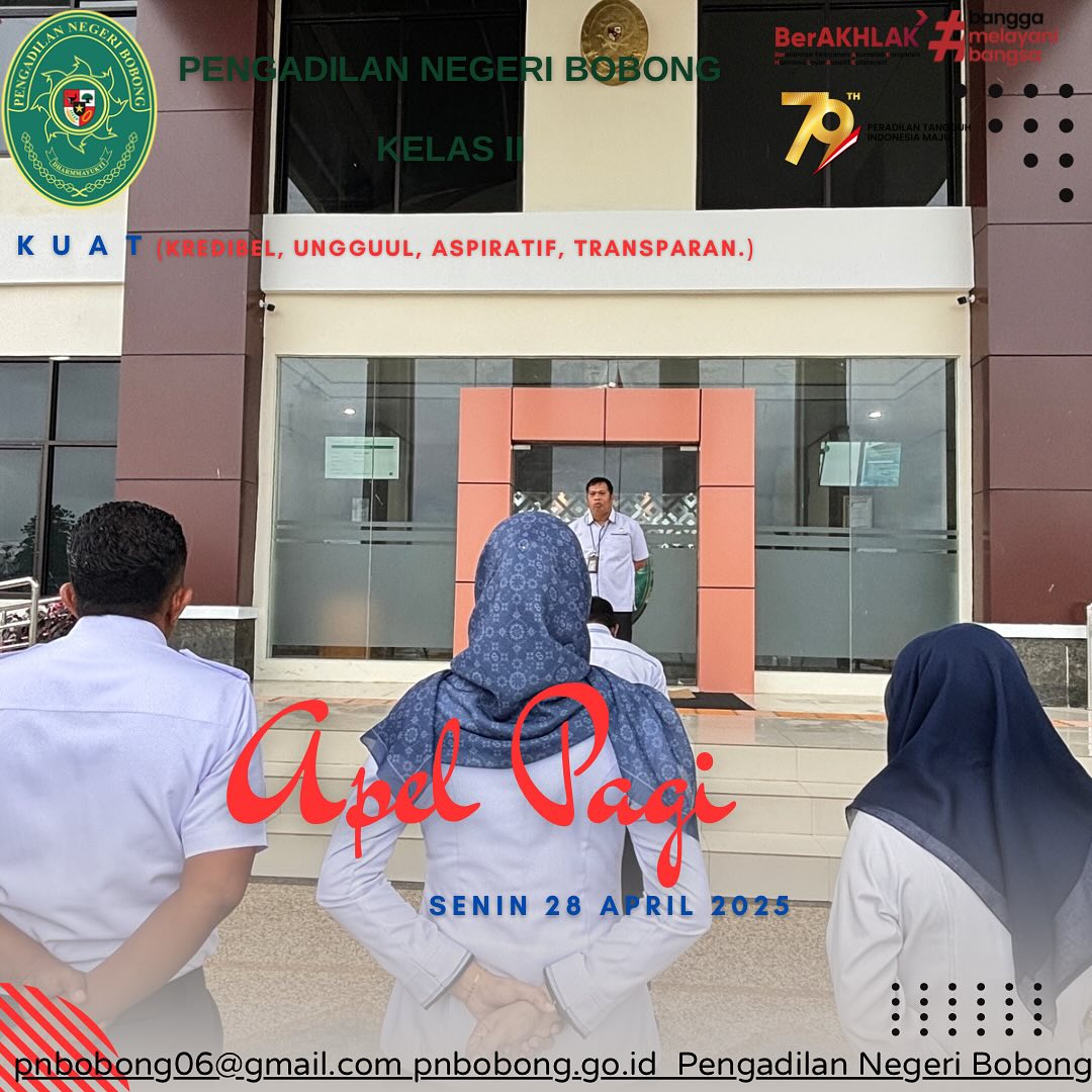 Apel Pagi Senin 28 April 2025 